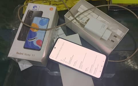 Redmi note 11 pta approved 6/128 , with box