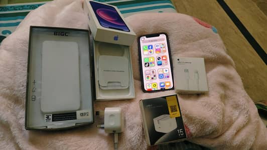 iphone 12 PTA approved 10 By 10 condition Like new phone 91 Battery