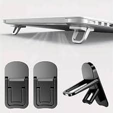 2pcs Mini Foldable Laptop Stand – Portable & Adjustable