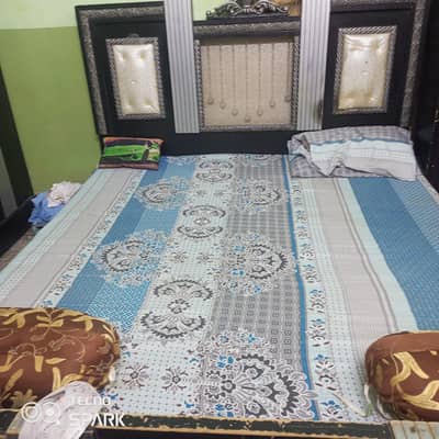 Bed , side tables ,and dressing  tabel