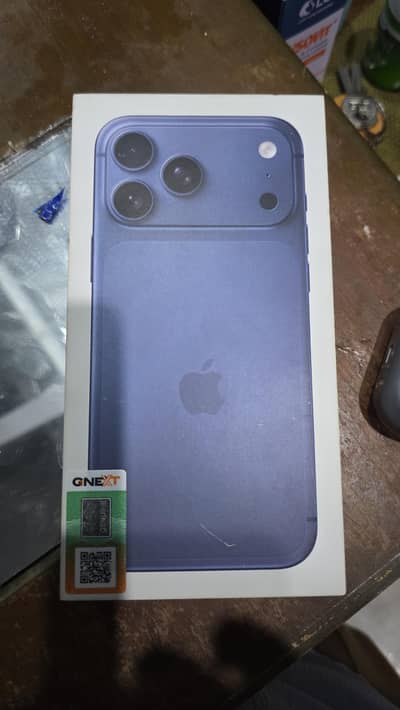 iphone 17 pro max 256gb  Pakistani warranty