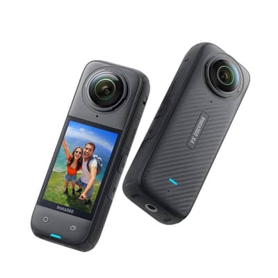 Box opened Insta 360 x4 camera + original insta invisible stick
