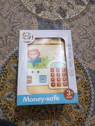 money box with numbers lock.