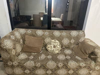 sofa set L shaped with welvet covers