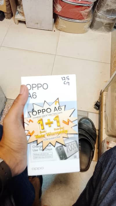 Oppo A6 RAM 8 128 Gb box pack RS 61500  10 by 10