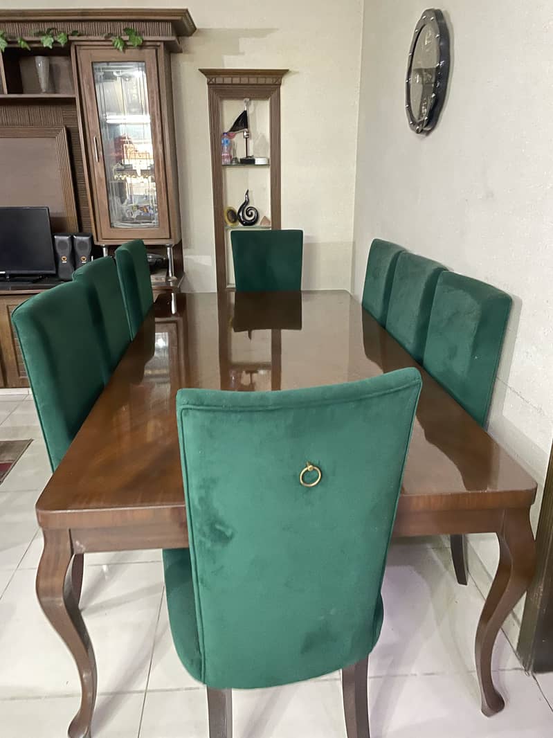 Dining table with 8 sofa chairs 3