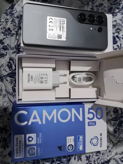 Tecno Camon 50 Pro just Box Non Active Curved AMOLED Display 8/256