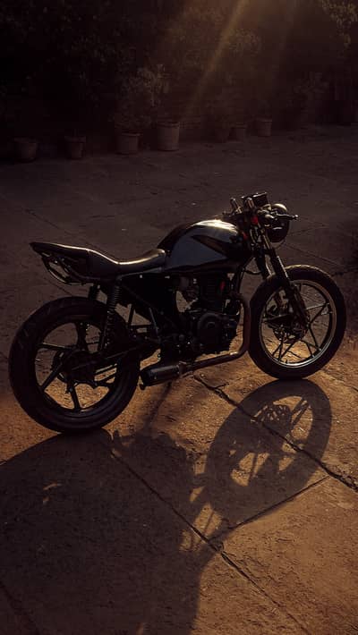 Honda CG customized into fz16