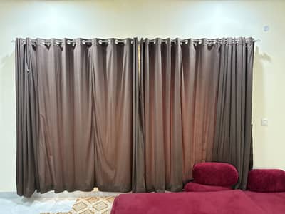 Velvet curtains