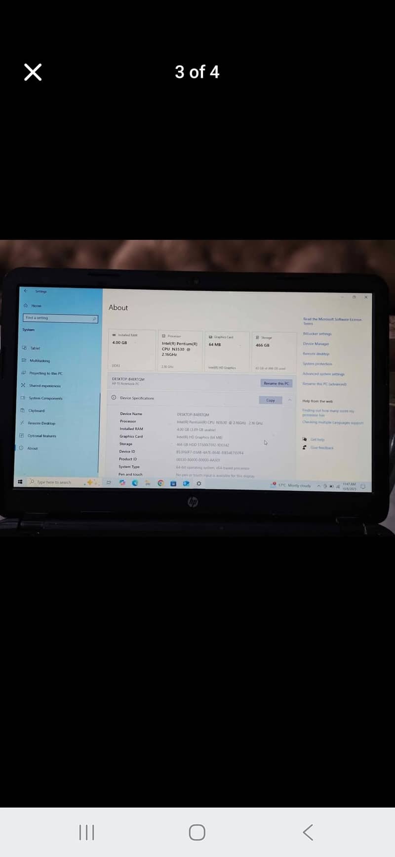 Hp 15 Notebook 4