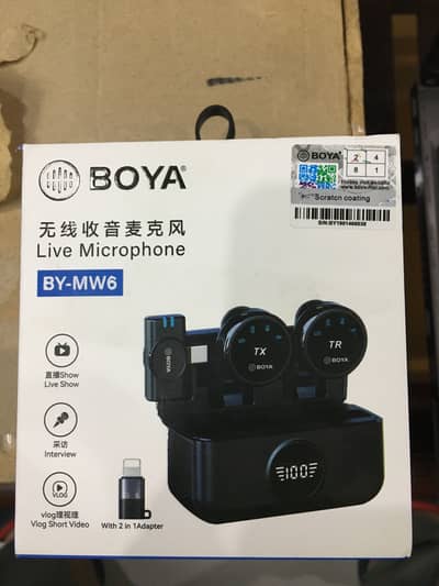 BOYA collar mic two persons by-mw6