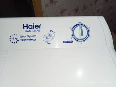 Haier washing machine twin tub model number HWM 100 AS