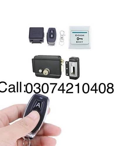 Remote Control Security Main gate lock 12v 433khz remote system