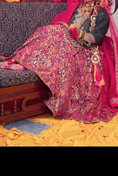 mehndi bridal dress