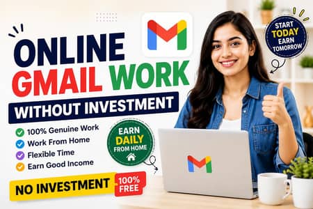 online Gmail work without investment