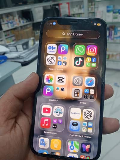 iphone 12  64 gb  jv.  water pack   just back break