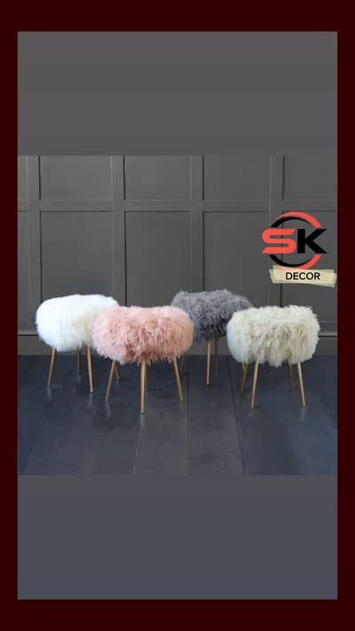 FLUFFY STOOL CHAIRS
