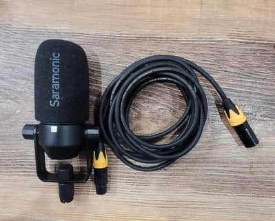 Saramonic Podcast Mic With XLR Cable | 10/10 Condition | Dynamic Mic