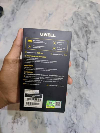UWELL CALIBURN A3 BOX PACK 18+ only