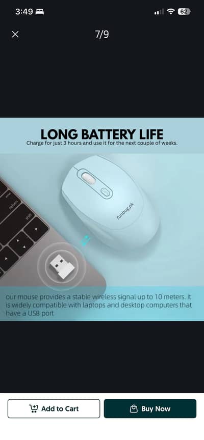 FunBug FBM01 is a rechargeable wireless mouse