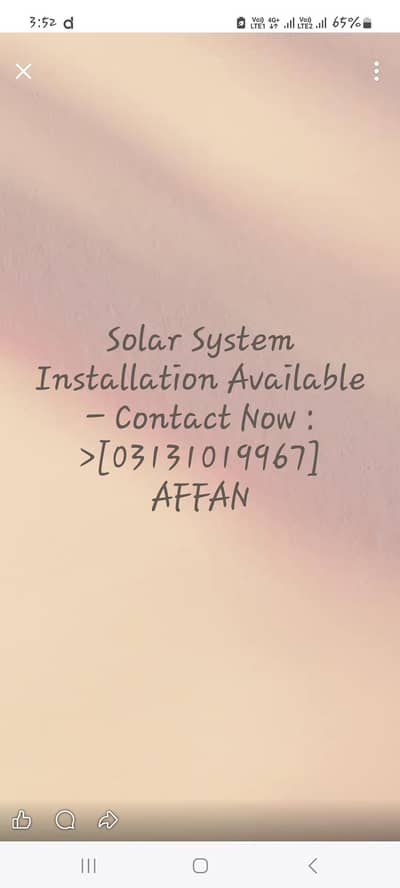 Solar System Installation Available – Contact Now