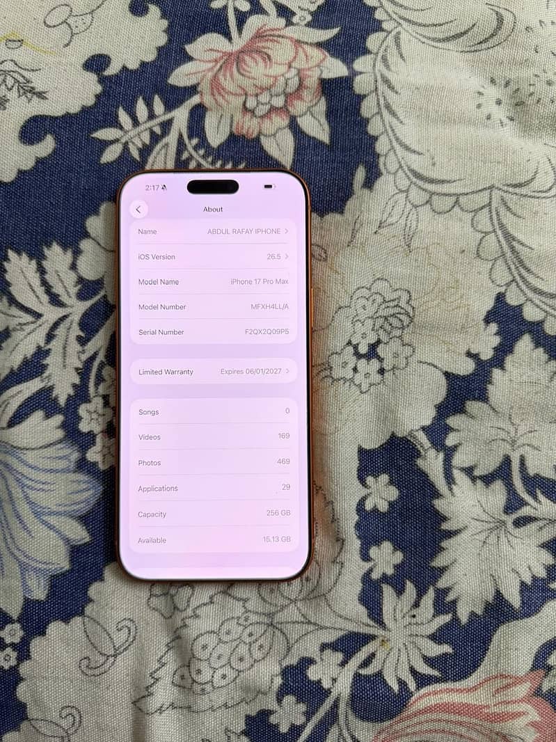 Iphone 17 pro max 5