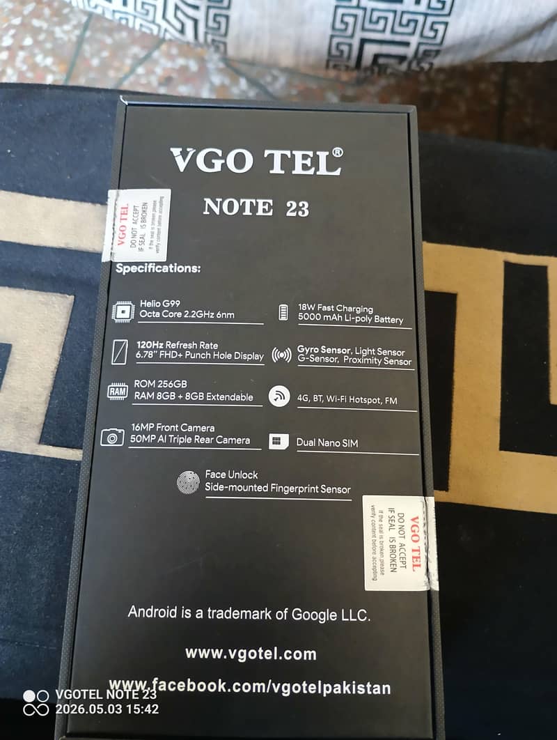 VEGOTEL NOTE 23 6