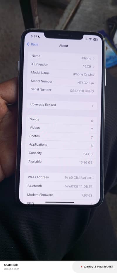iPhone XS max battery health 87% face ID Truth on all ok condition 10