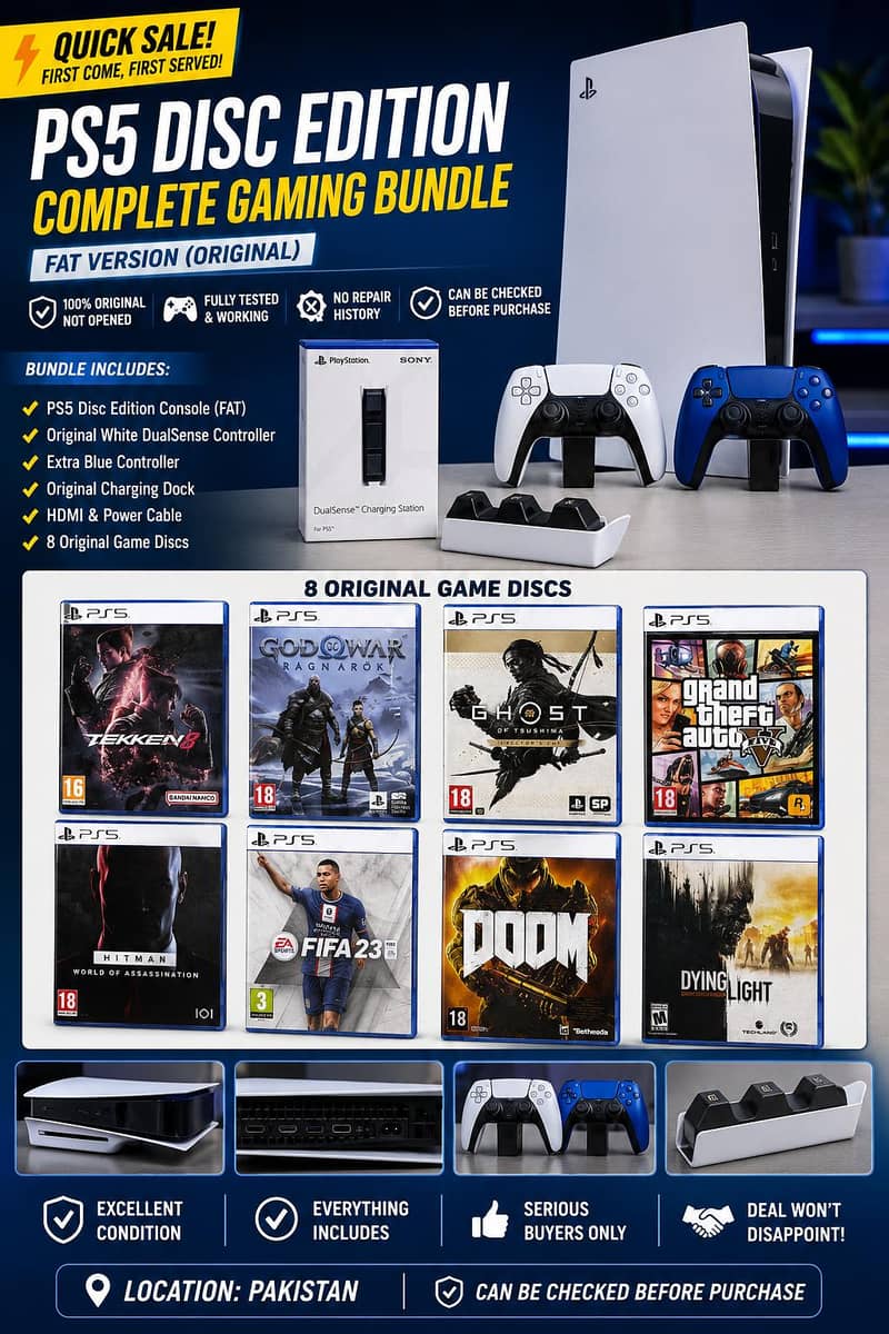 PS5 Disc Edition Complete Gaming Bundle 0