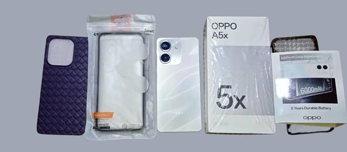 Oppo A5x . Memory 4/128 GB Complete Box