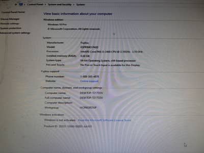 Core i5 128 SSD/ 8gb Ram with 22inch LED