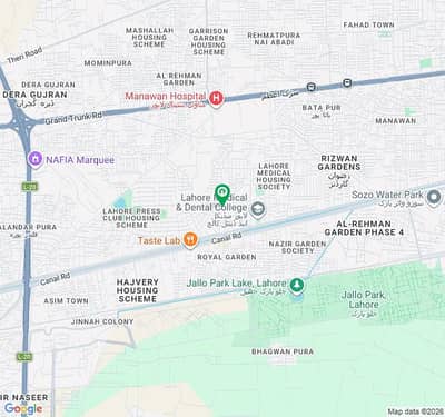 20 Marla Plot For Sale On Service Road