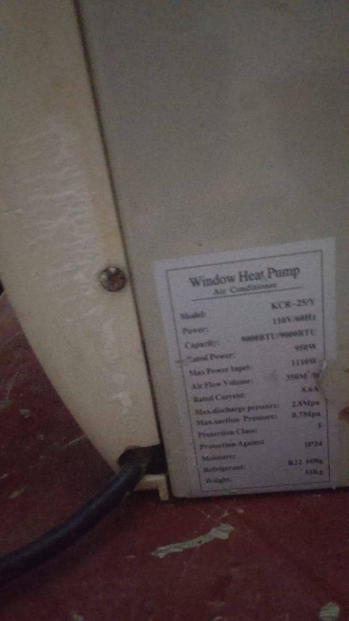 window AC condition okay 0