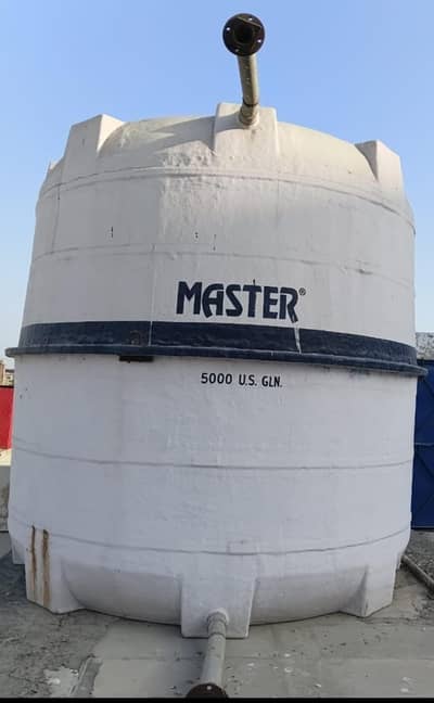 Fiber Water Tank over head 5,000 Gallon