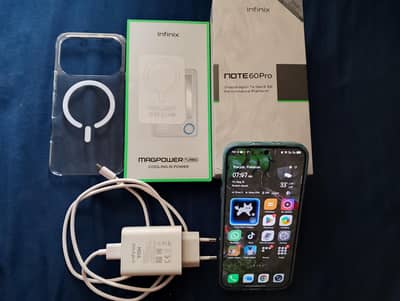 infinix note 60 pro 8+8 256 full Box  11 month warantti