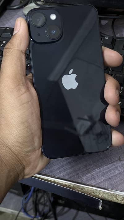I phone 14 JV 128 jb battery health 99% color dark blue