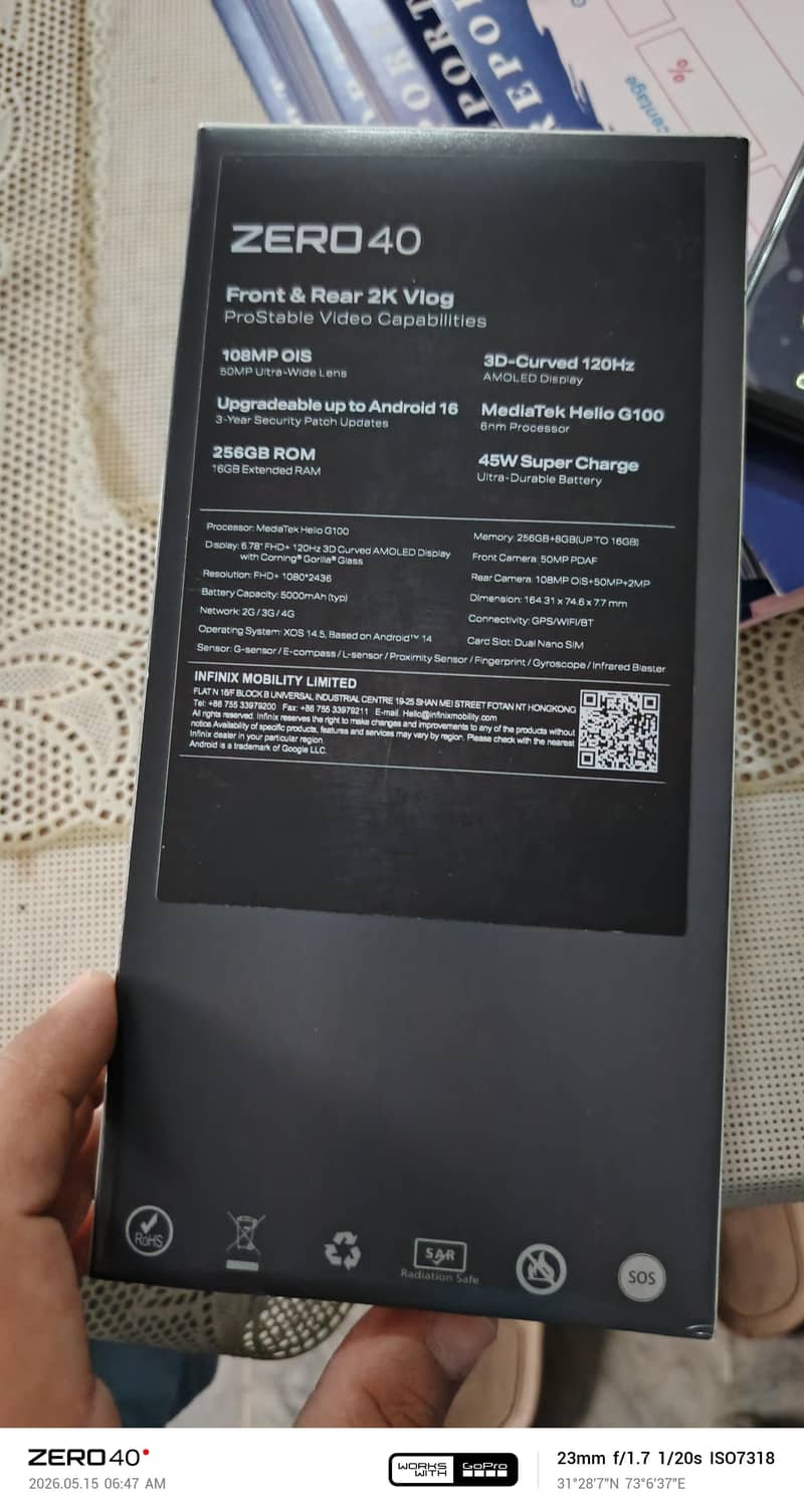 Infinx zero 40 1