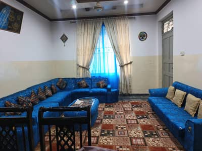 Royal Blue 6-Seater Corner Sofa Set with Table + 3-Seater