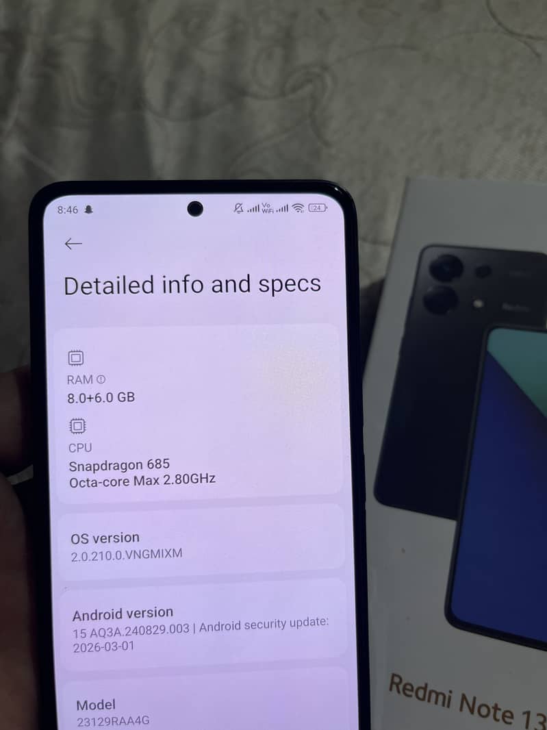 Redmi note 13 8