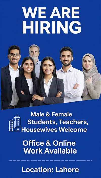 hiring in Lahore!!!!