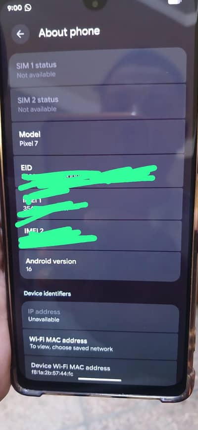 Google pixel 7 8/128 PTA Approve sale