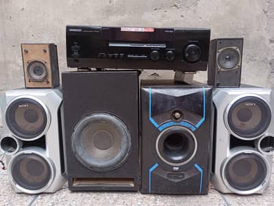 Kenwood amp,Sony woofer,and 8" active subwoofer