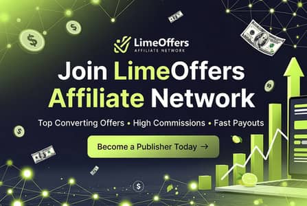 LimeOffers –Your High-Converting Affiliate Network for Top Verticals