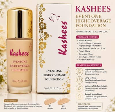 kashees full coverage foundation