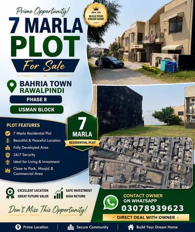 7 Marla residential plot behria phase 8