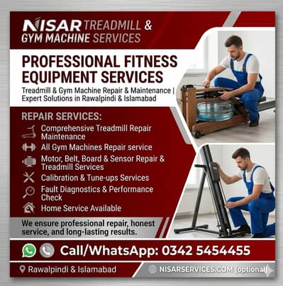 All Gym Machines Repair Services | Treadmill Expert Islamabad