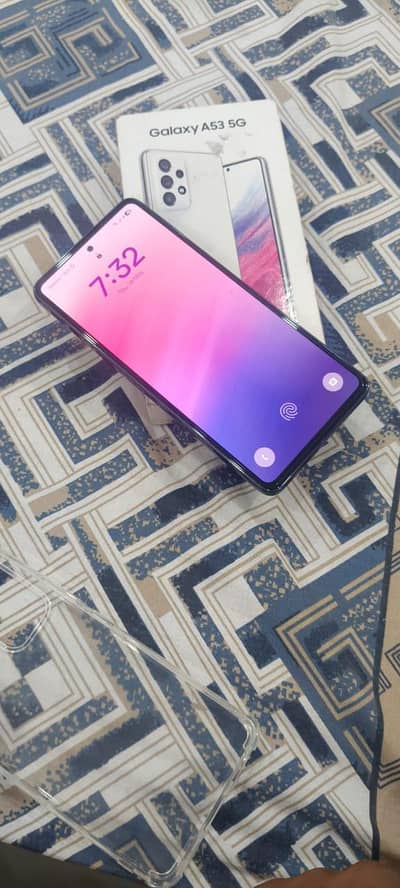 Samsung A53 5g 8 128 full box for sell no open no fault