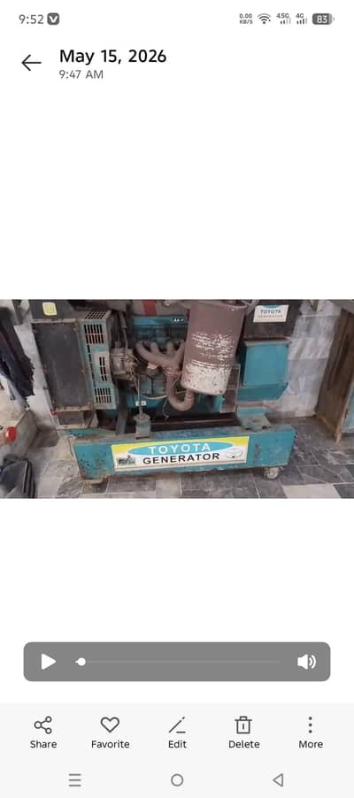 Generator For Sale | Alto Engine | Excellent Condition
