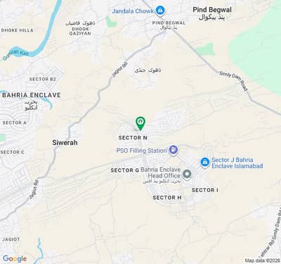 10 Marla Back Open Plot For Sale in Sector N Bahria Enclave