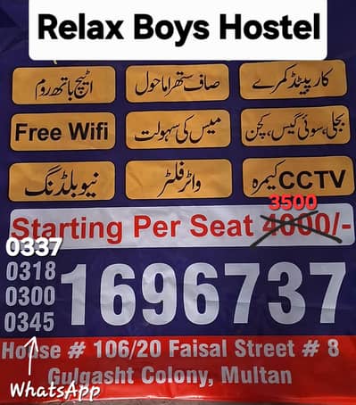 Rooms available for boys, students and working boys,  boys hostel